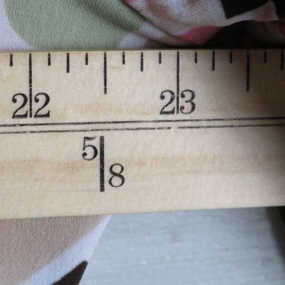 ING* Women's Oversized Split Sleeves V-Neck Tie Back Curved Hem Floral Blouse~3X - Picture 10 of 13